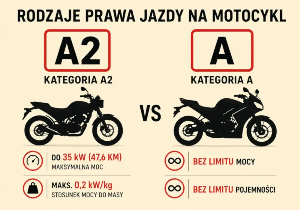 Prawo jazdy A2 - co wolno prowadzić i jak wybrać motocykl?